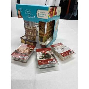 NIB Pioneer Woman Mercantile Lighted Wax Warmer Holiday Scented 3 Pack Melts